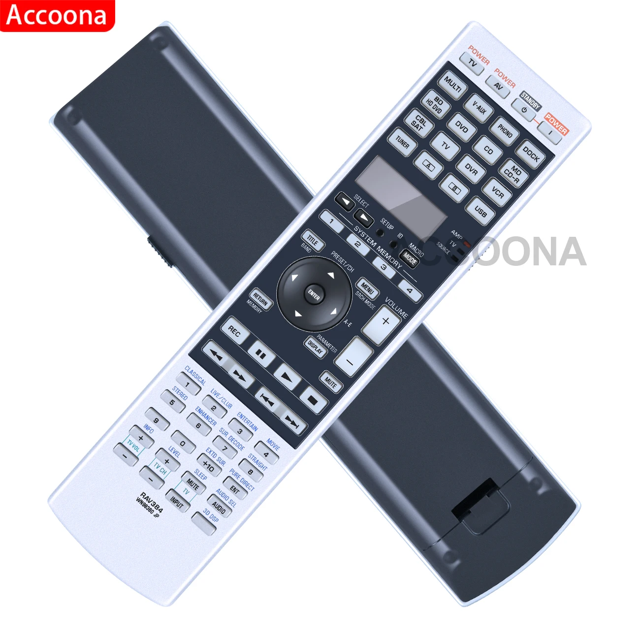 RAV336 Ersatz-Fernbedienung für Yamaha AV-Receiver HTR RAV336 Ersatz-Fernbedienung für Yamaha AV-Receiver HTR