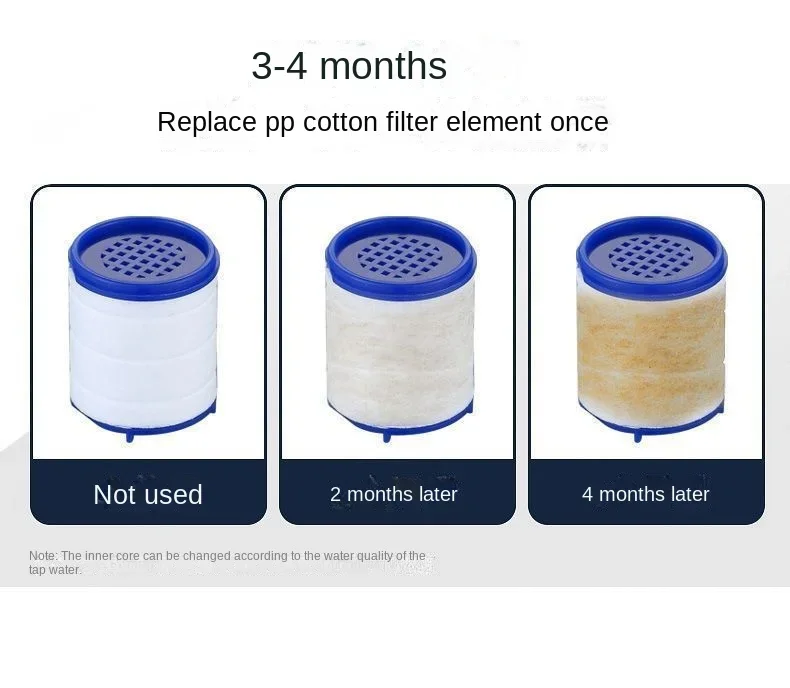 Kitchen and bathroom faucet shower filter water purifier cartridge clean double filter cartridge PPcotton water filter cartridges faucet cartridge shower head filter