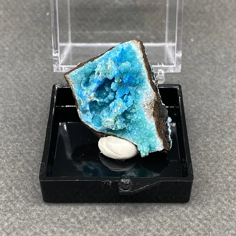 100%  Natural Allophane Mineral Specimens Stones and Crystals Healing Crystal   +Box size:35*35*35 mm