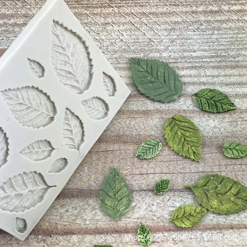 3D Sugarcraft Resin Clay Homemade BakewareTree Maple Leaf Mold Silicone Fondant Cake Decorating Tools Chocolate Baking Mould flower silicone mould silicone mold