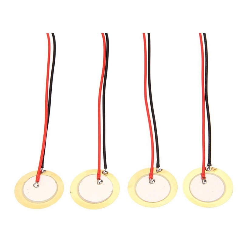Piezo Discs 24Pcs 27Mm With Leads Mic Drum Trigger Acoustic Pickup CBG Guitar