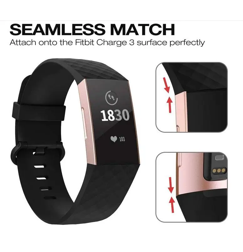 Cinturini Compatibili Con Fitbit Charge 3/ Fitbit Charge 4 Cinturino Di Ricambio Impermeabile
