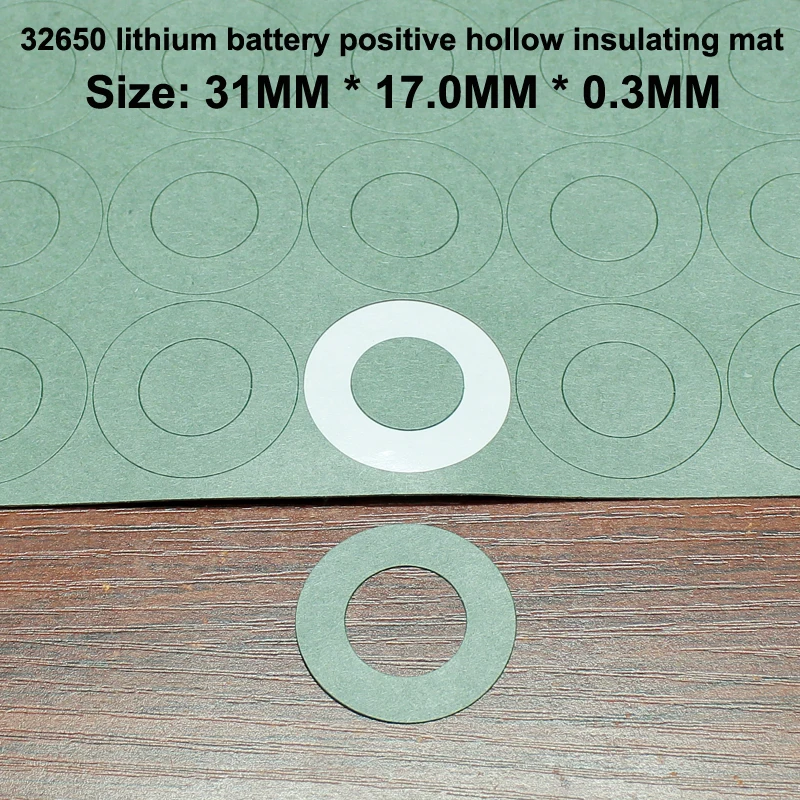 Bateria de Lítio Pólo Positivo Oco Isolamento Pad 32700 Bateria Pólo Negativo Sólido Highland Cevada Papel Pad 100 Peças Lote 32650 - Image 2