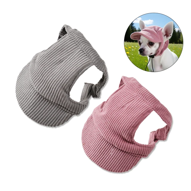 S2734fd36e57b413591076b26f5a07a96l.jpg Pet Dog Hat with Ear Holes Adjustable Baseball Cap for Small Medium Big Dogs Cats Outdoor Walking Hiking Puppy Sun Hats Supplies