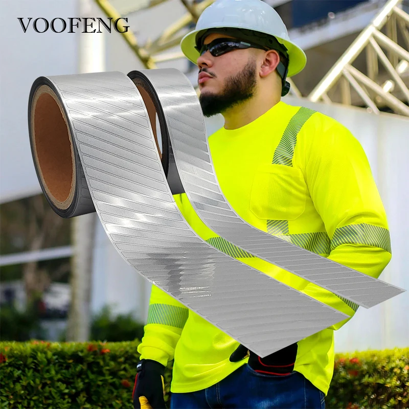 VOOOFENG Segmented High Intensity Reflective Transfer Film Vinyl Iron on Clothes Bags T-Shirts For Safety Mark RS-722-DH
