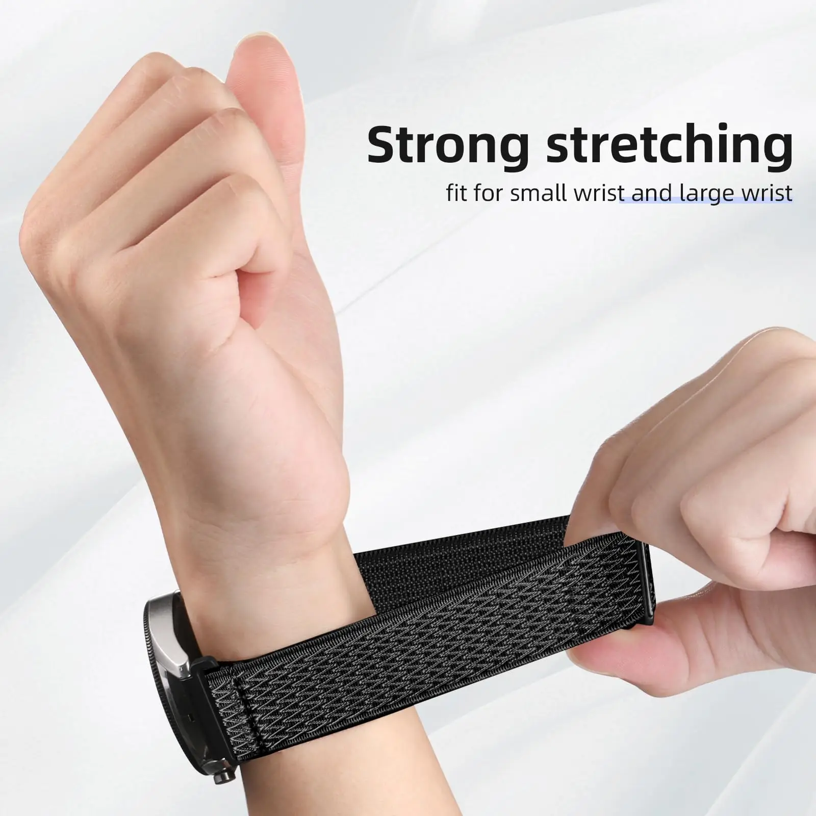 Stretchy Nylon Watch Bands - Adjustable Sizes