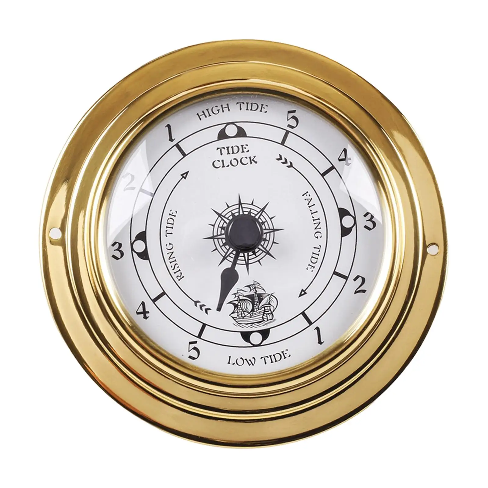Tide Clock High and Low Boat Accessories Accurate Nautical Wall Decor Silent for Boating Yacht Marine Sailing Ship