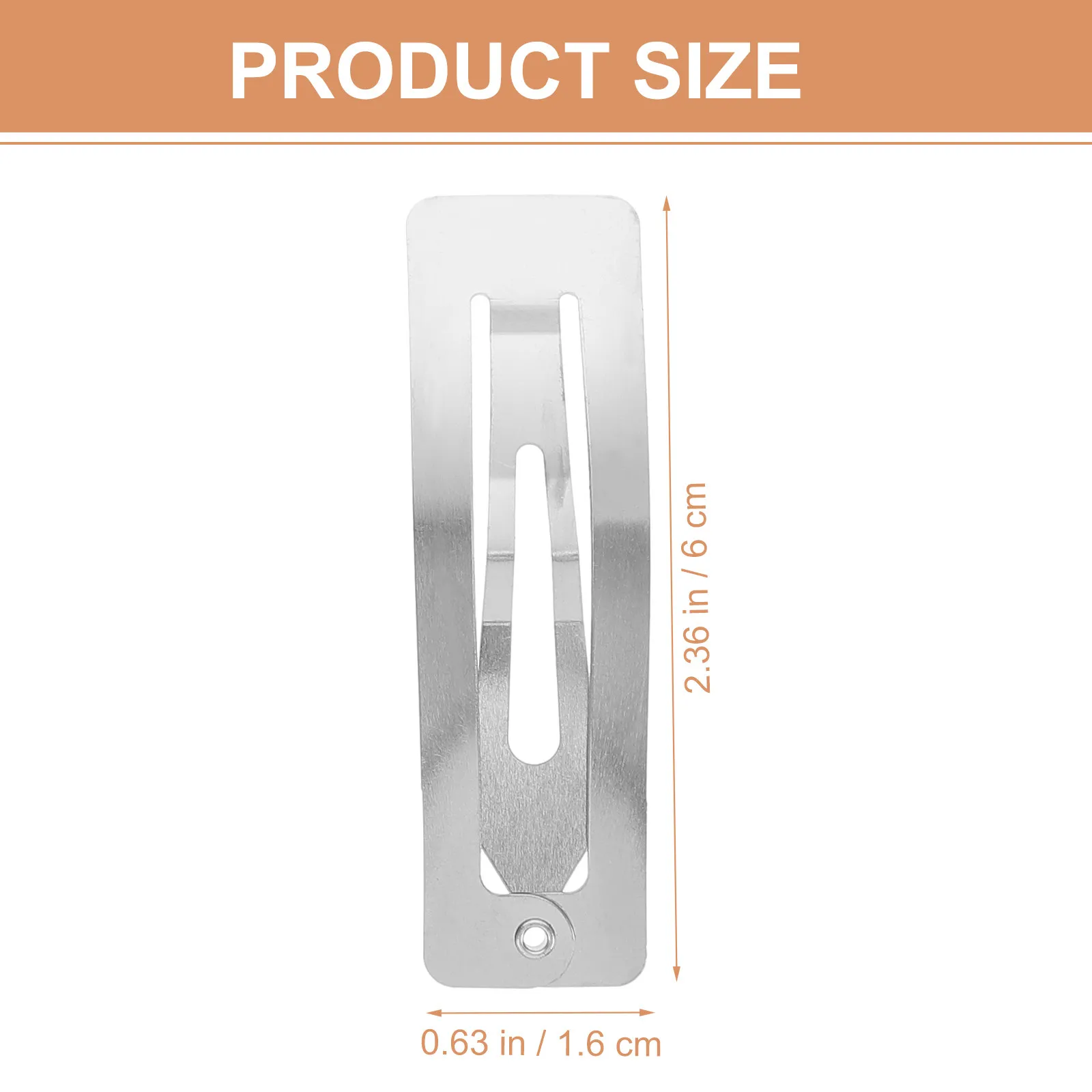 100Pcs 직사각형 스냅 헤어 클립 일반 DIY 머리핀 액세서리 헤어 바레트 수제 머리핀을위한 공예 재료