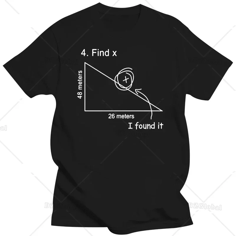 

Мужская футболка с коротким рукавом, математическая геометрия, Мужская футболка с круглым вырезом, крутая свободная футболка