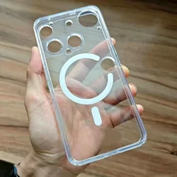 Sleek Magnetic Transparent Hard Case with Soft Protective Bumper for Nothing Phone 3 (Transparent Tail)