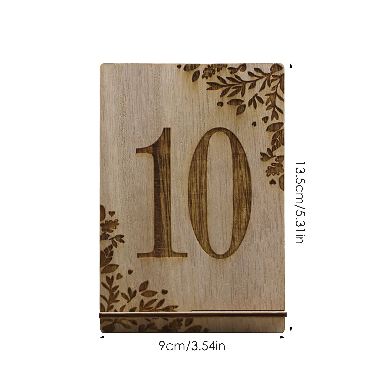 10Pcs 1-10 Numbers Wood Signs Wedding Table Number Wooden Table Numbers Birthday Party Engagement Seat Numbers Sign Gift