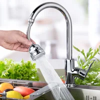 Kitchen Gadgets 3 Modes 360 Rotatable Bubbler High Pressure Faucet Extender Water Saving Bathroom Kitchen Accessories Supplies 3