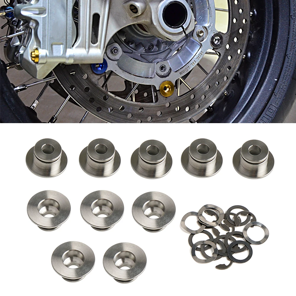 Bike Brake Blocks 6/10PCS Brake Disc Bobbin Kits For KTM BMW YAMAHA Aprilia Suzuki Kawasaki Honda Triumph Ducati HUSQVARNA Motorcycle Street Bike