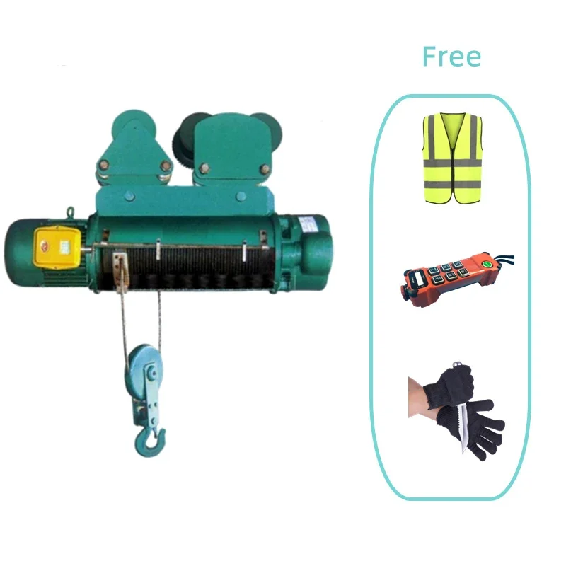 3 Phase Motor Wire Rope 16 Ton 20 Ton Electric Hoist For Single Girder Beam Crane