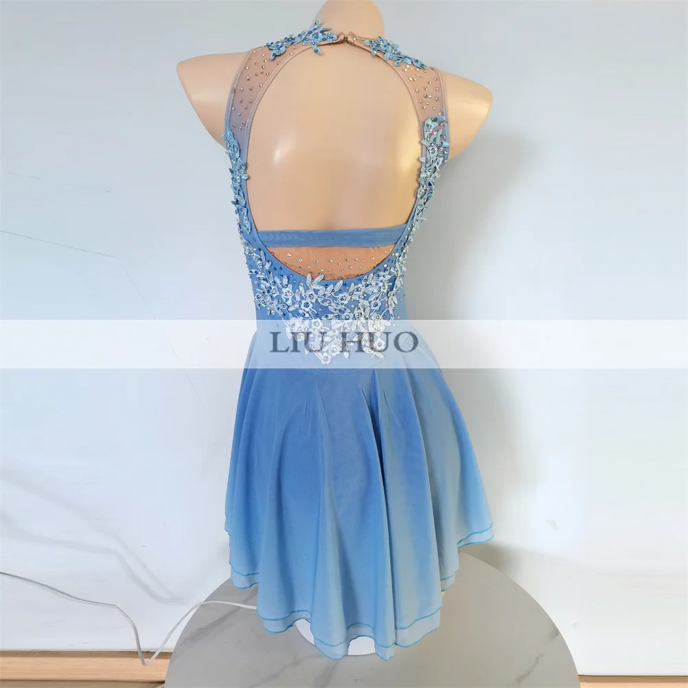 green emerald velvet dress Figure Skating Dress - Beautiful and Elegant