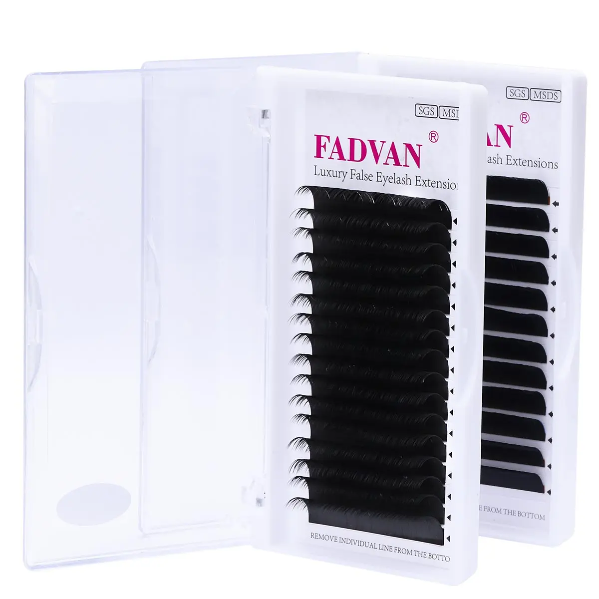 Fadvan Classic 16 Lines Faux Mink Natural Eyelash Extension C/CC/D/DD Curl Individual Makeup Lashes Extension Supplies