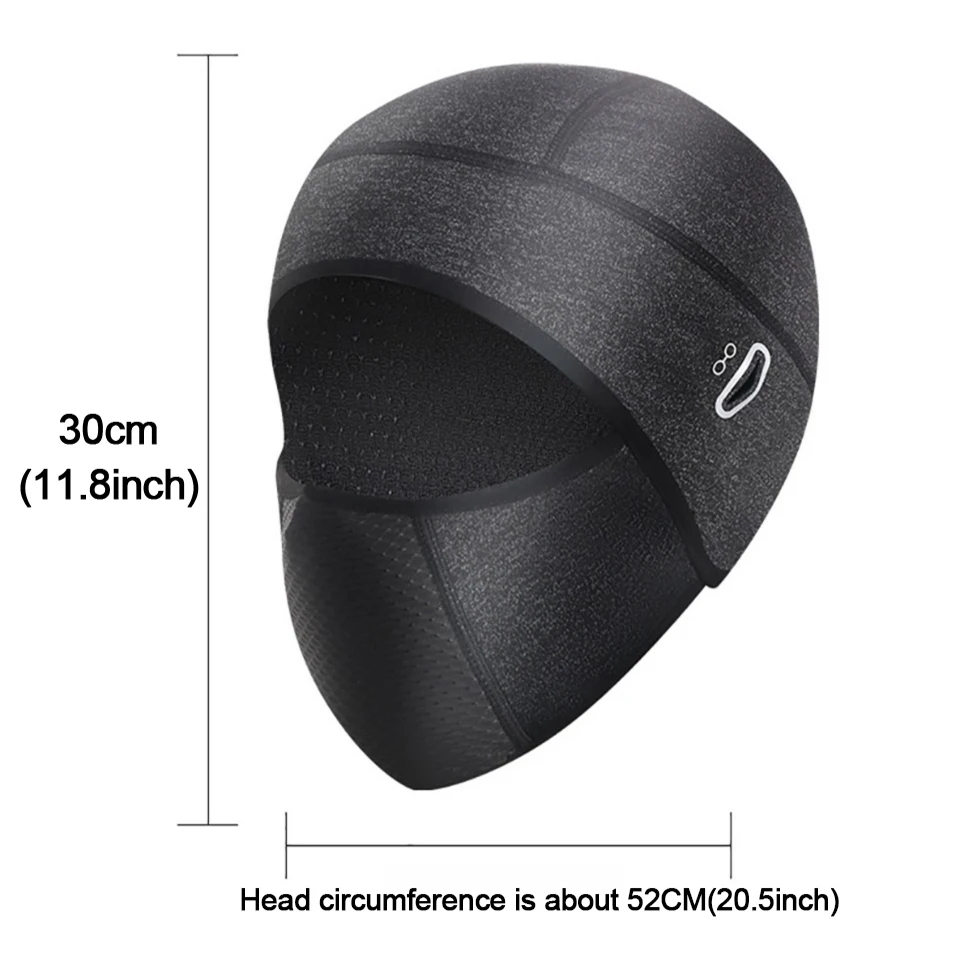 Cycling Hat LOOGDEEL Winter Balaclava Windproof Warm Outdoor Running Motorcycle Riding Bike Cap with Eyeglass Hole Men