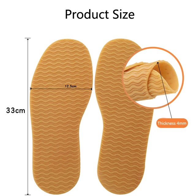 Suelas de goma para hacer zapatos, reemplazo de suela antideslizante,  Protector de hoja de reparación, materiales para tejer a mano DIY -  AliExpress