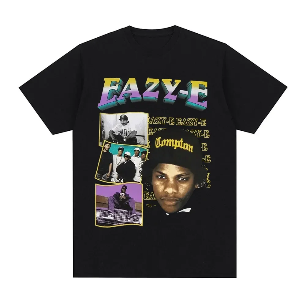 

Футболка Eazy-E в стиле хип-хоп для мужчин и женщин, винтажная Повседневная хлопковая Футболка оверсайз с коротким рукавом, уличная одежда