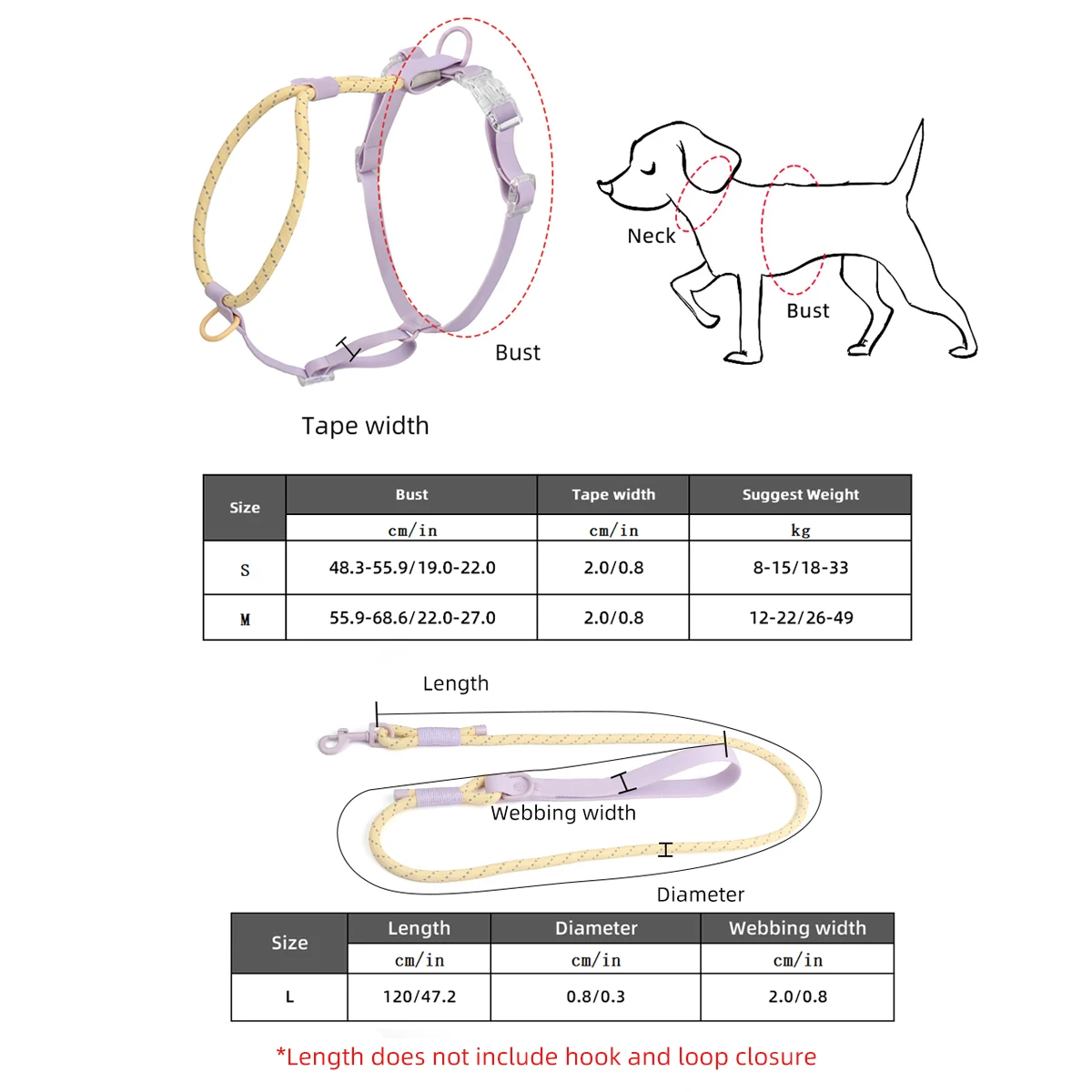 Summer cooling Pet Harness Leash Set For medium & Large dogs No Pull Nylon Adjustable - PeticaDeals