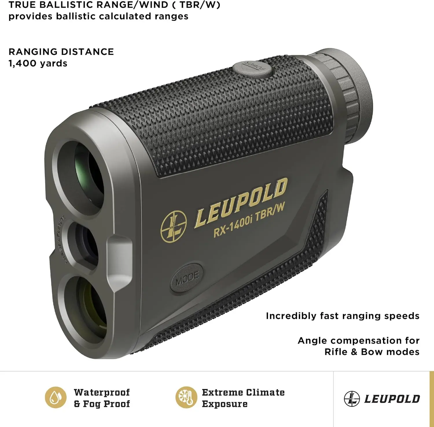 Flightpath Rangefinder, Black/Gray