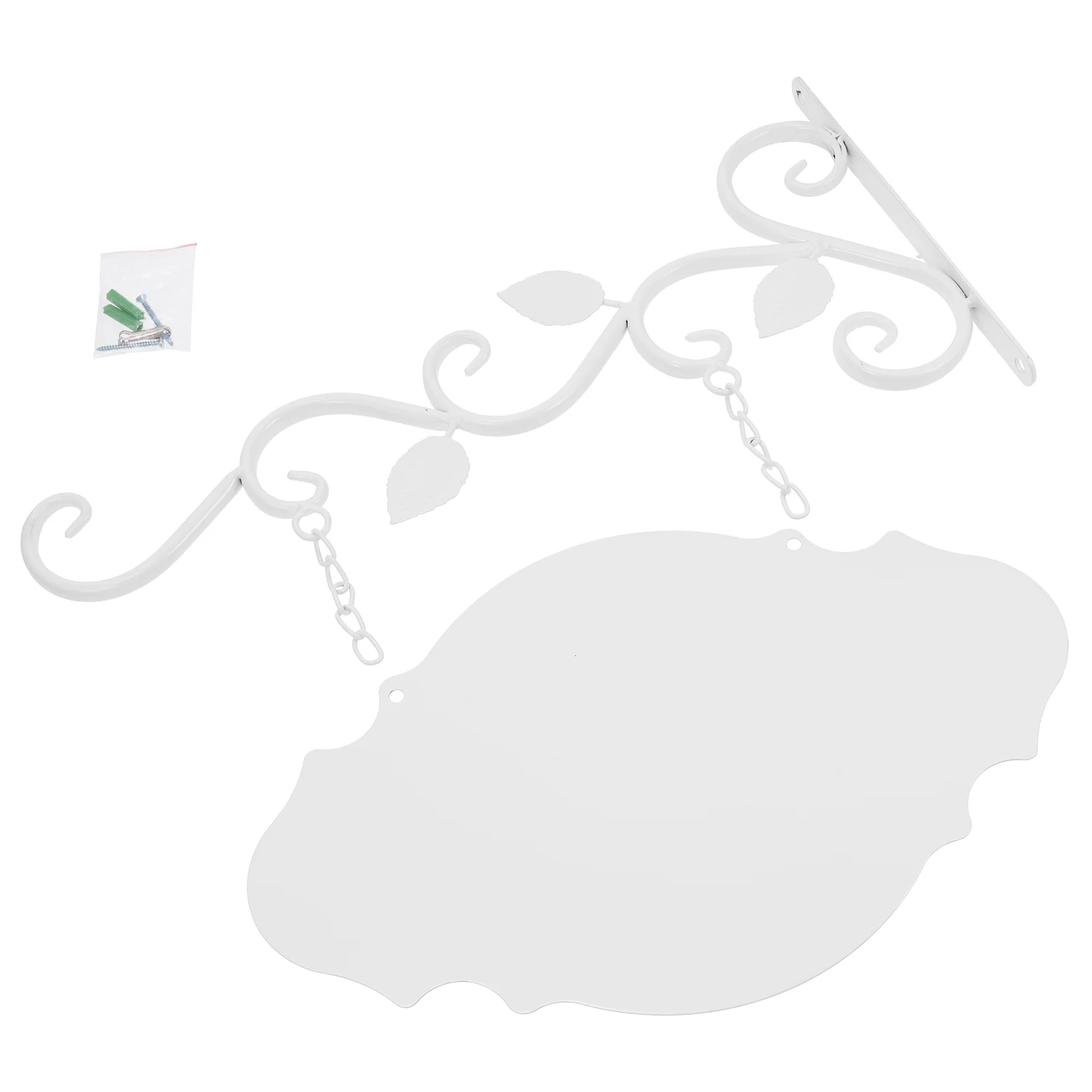 

Class Card Hook Plant Pot Shelf Wall Hanging Flower Support Kindergarten Adornment Decor Outdoor Addresses Holder Rack Iron