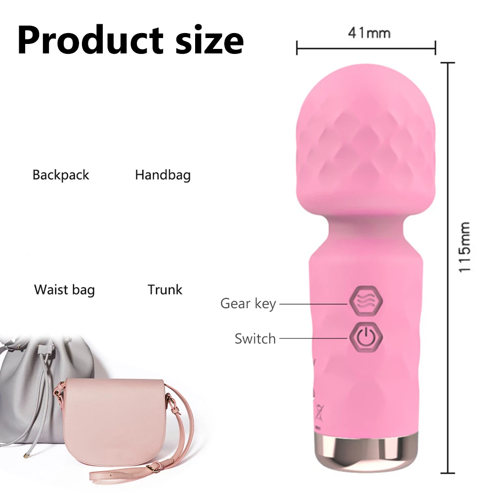 Powerful Mini Rabbit Vibrator Usb Rechargeable Body Massager_voghion.com