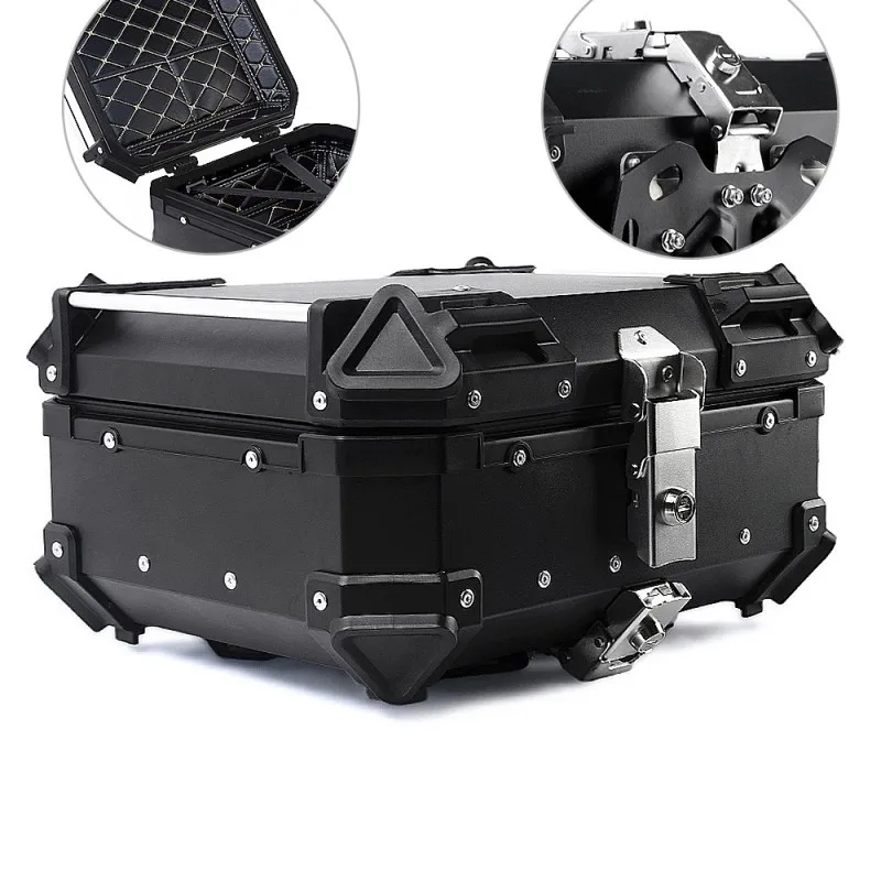 25LMotorcycleTailRearTopLuggageBoxHelmetCaseStorageTrunk