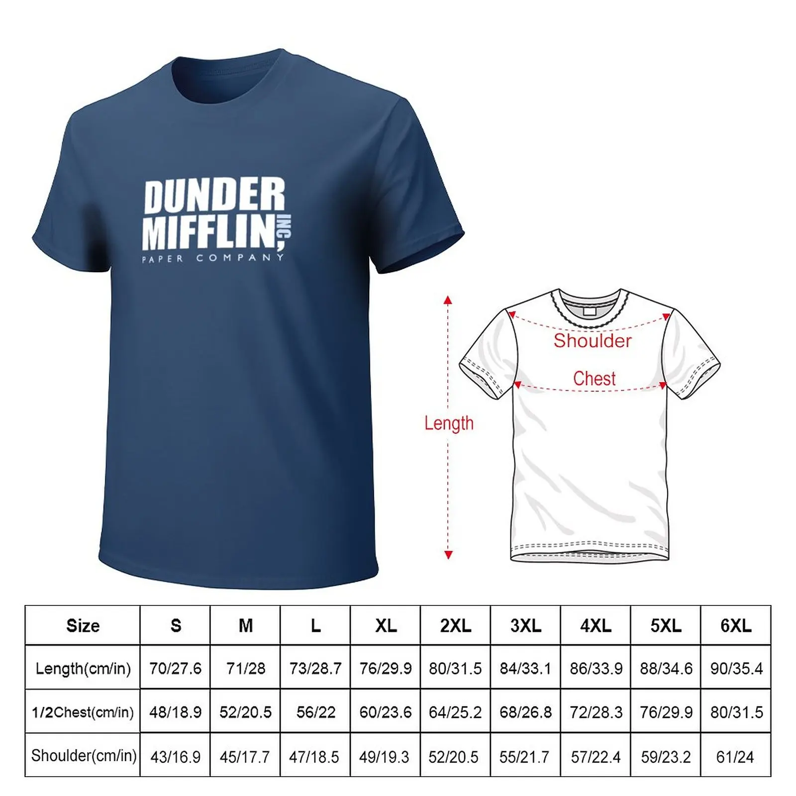Camiseta de manga corta para hombre, camisa de papel de The Office Show Dunder  Mifflin, cuello redondo, ropa de calle, 2021 - AliExpress