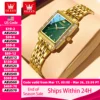 OLEVS Women's Watches Luxury Golden Stainless Steel Woman Watch Luminous Waterproof Quartz Wrist Watch Fashion Watches for Women 1