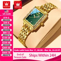 OLEVS Women's Watches Luxury Golden Stainless Steel Woman Watch Luminous Waterproof Quartz Wrist Watch Fashion Watches for Women 1