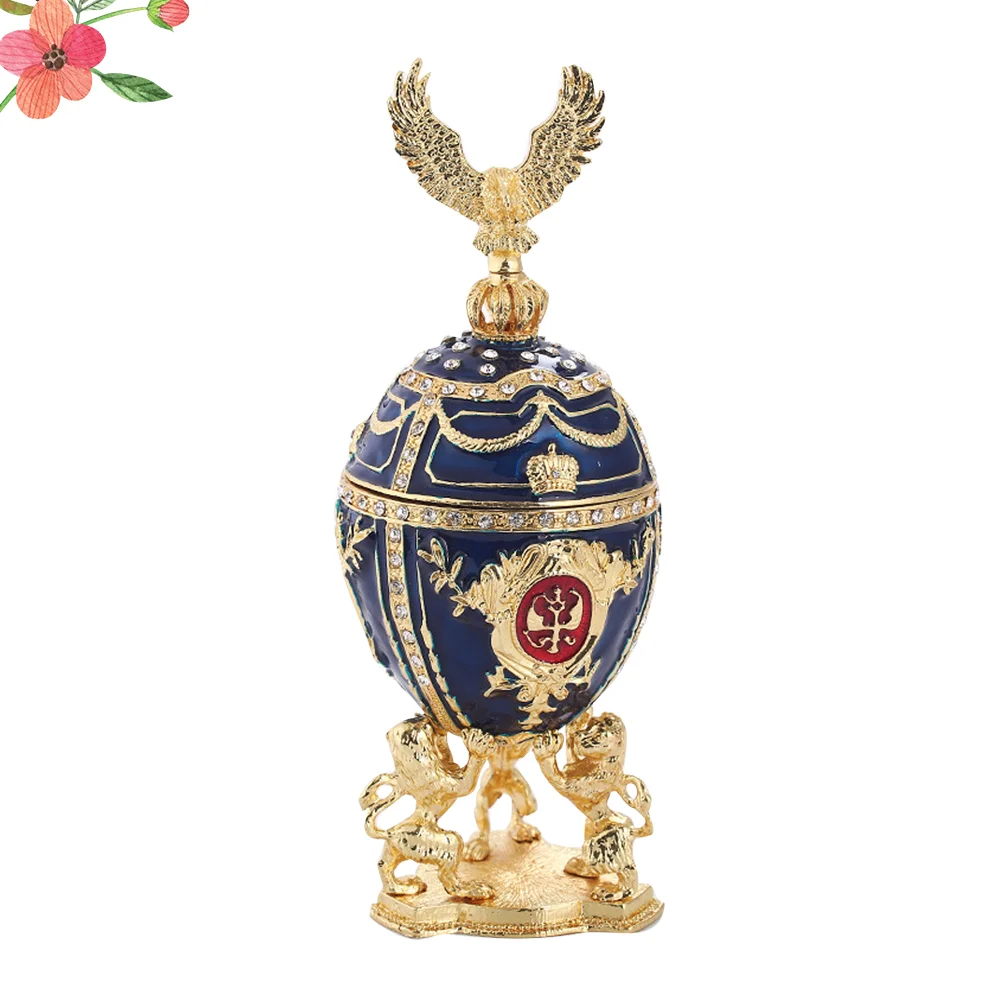 

Dining Room Table Decor Light House Decorations For Box Enameled Egg Trinket Faberge Easter Eggs Day Boxes Gift Storage Jewelry