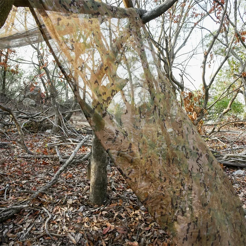 Camouflage Net 1.5m Width 300d See Through Camo Netting Blinds Camping Disguise For Hunting Charger Outdoor Shelter Shooting