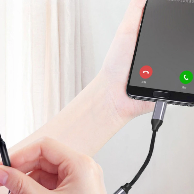 USB Type C to 3.5mm Earphone Jack Adapter Converter Jack Aux Audio Cable Headphone Adapter