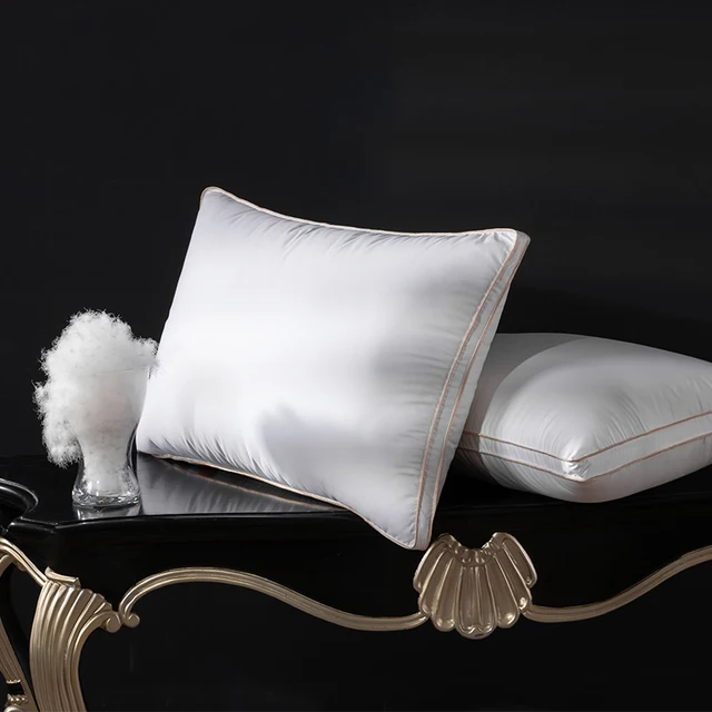 Cuscino per dormire in piuma premium Imbottitura in piuma d'oca al 95% 1200TC - 50x70 cm da 50 a 70 cm Cuscino in piuma di lusso 4