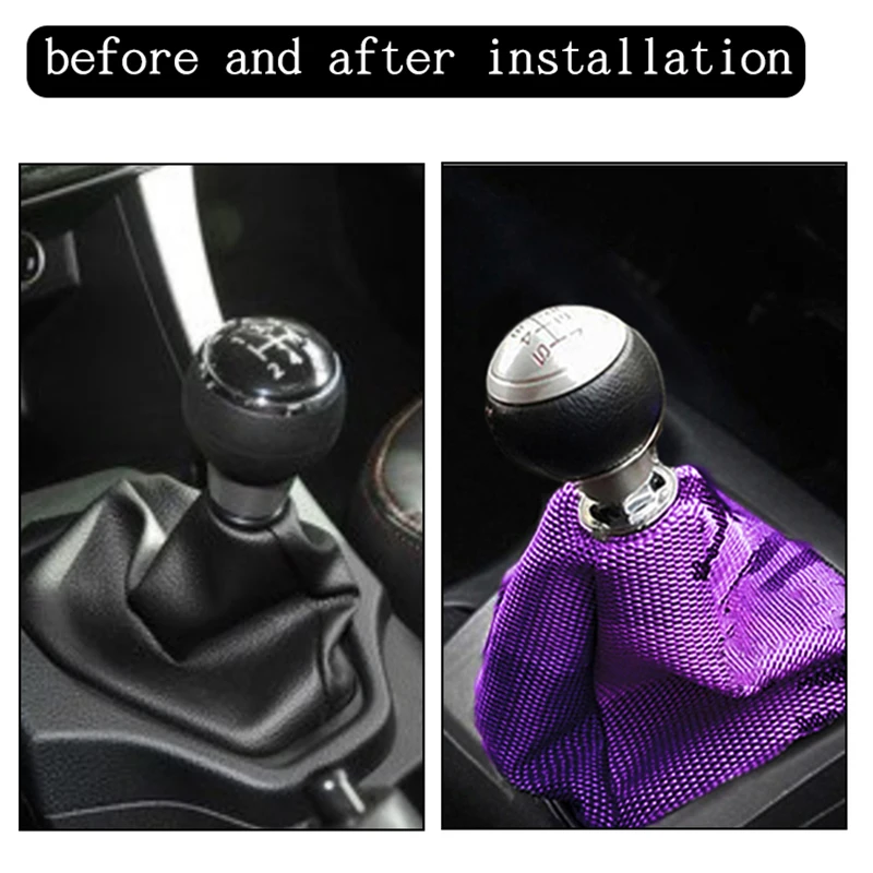 Universal Jdm Bride Style Recaro High Quality Hyper Fabric Shifter Boot Shift  Knob Cover Collars With Red Stitching - Gear Shift Knob - AliExpress