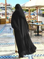 Fashion Chiffon Abaya Kimono Dubai Muslim Cardigan 2