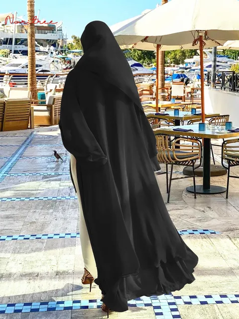 Fashion Chiffon Abaya Kimono Dubai Muslim Cardigan 2 Fashion Chiffon Abaya Kimono Dubai Muslim Cardigan 2