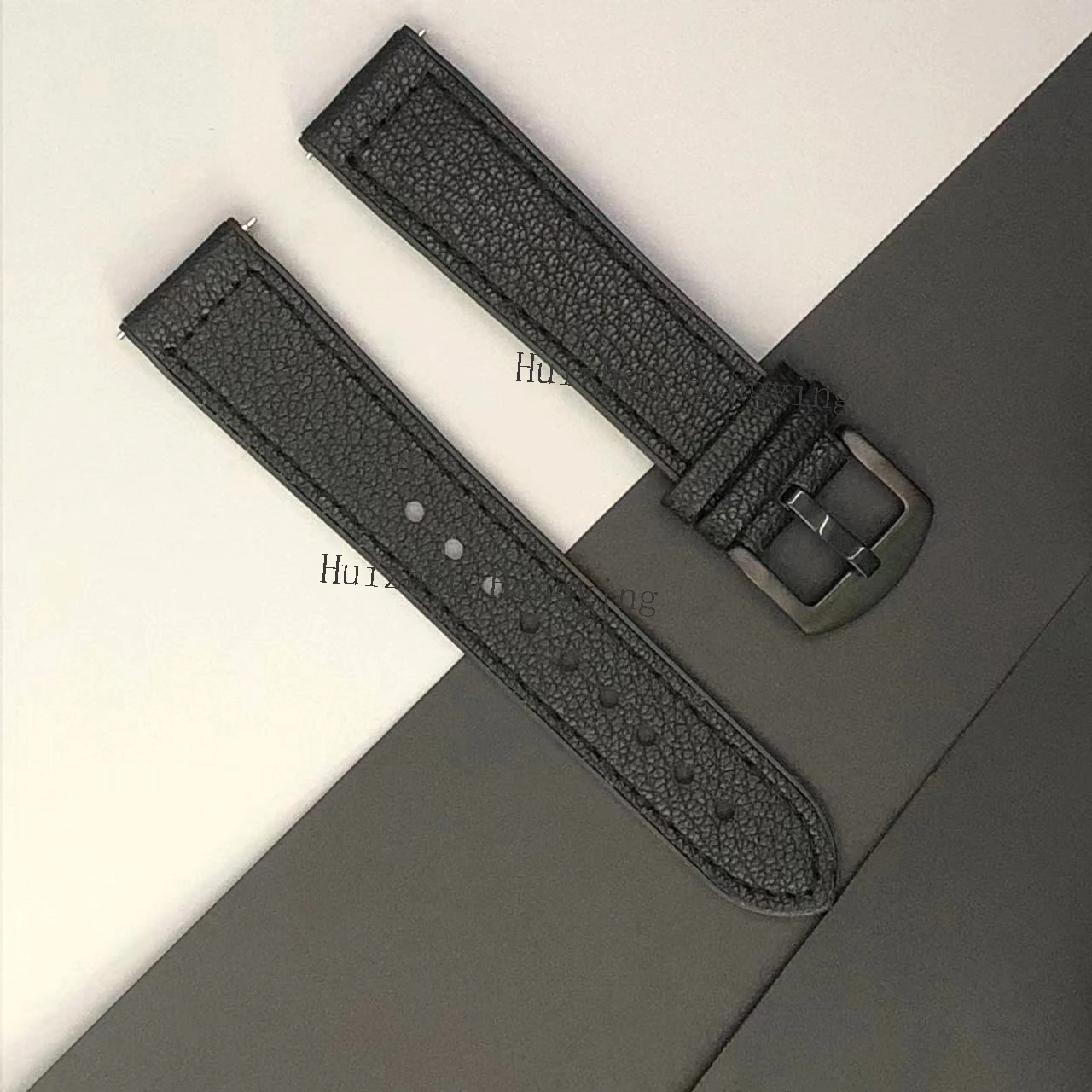 Premium PU Leather Smart Watch Band - 22mm/20mm Adjustable Strap