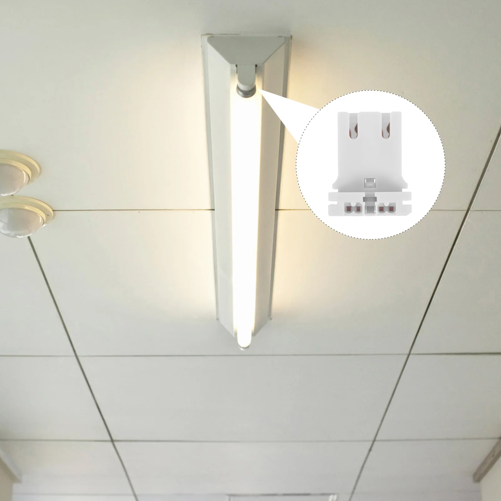 

10 Pcs Universal Fluorescent Lamp Holder Computer Stand Chandelier Light Bulbs Tube Home Base