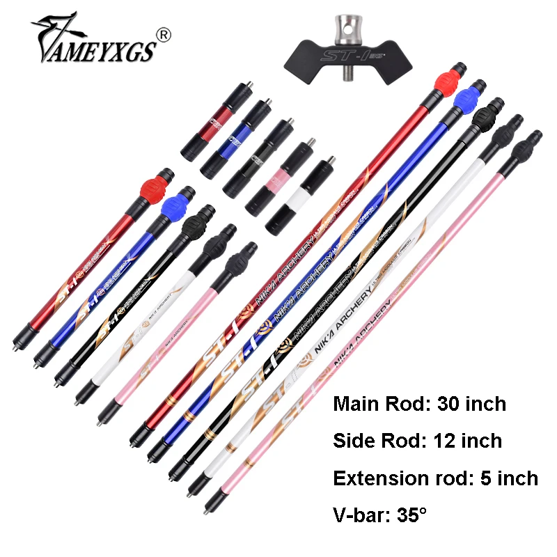 

New Archery Balance Bar Set ST-1 Carbon Fiber Stabilizer System for Recurve Bow Shooting Target Training Hunting Accessories
