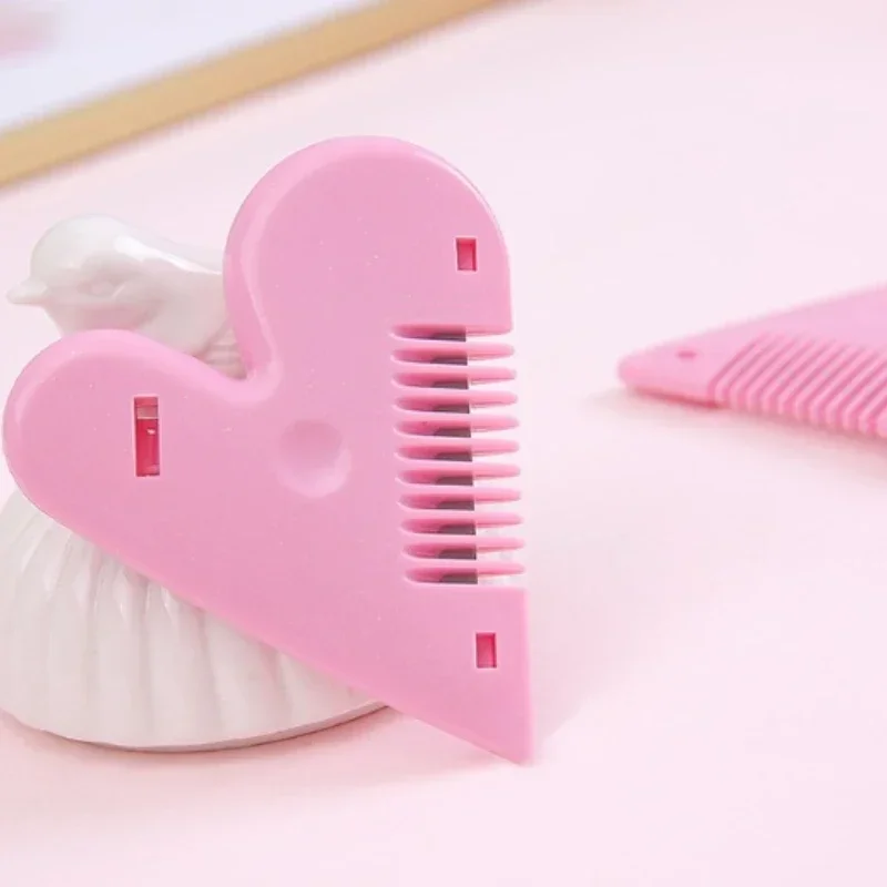 Child Heart Shape Hair Cutting Trimmer Barber Comb Bangs Hair Remover Home Mini Makeup Tools for Beauty Cut Accessories