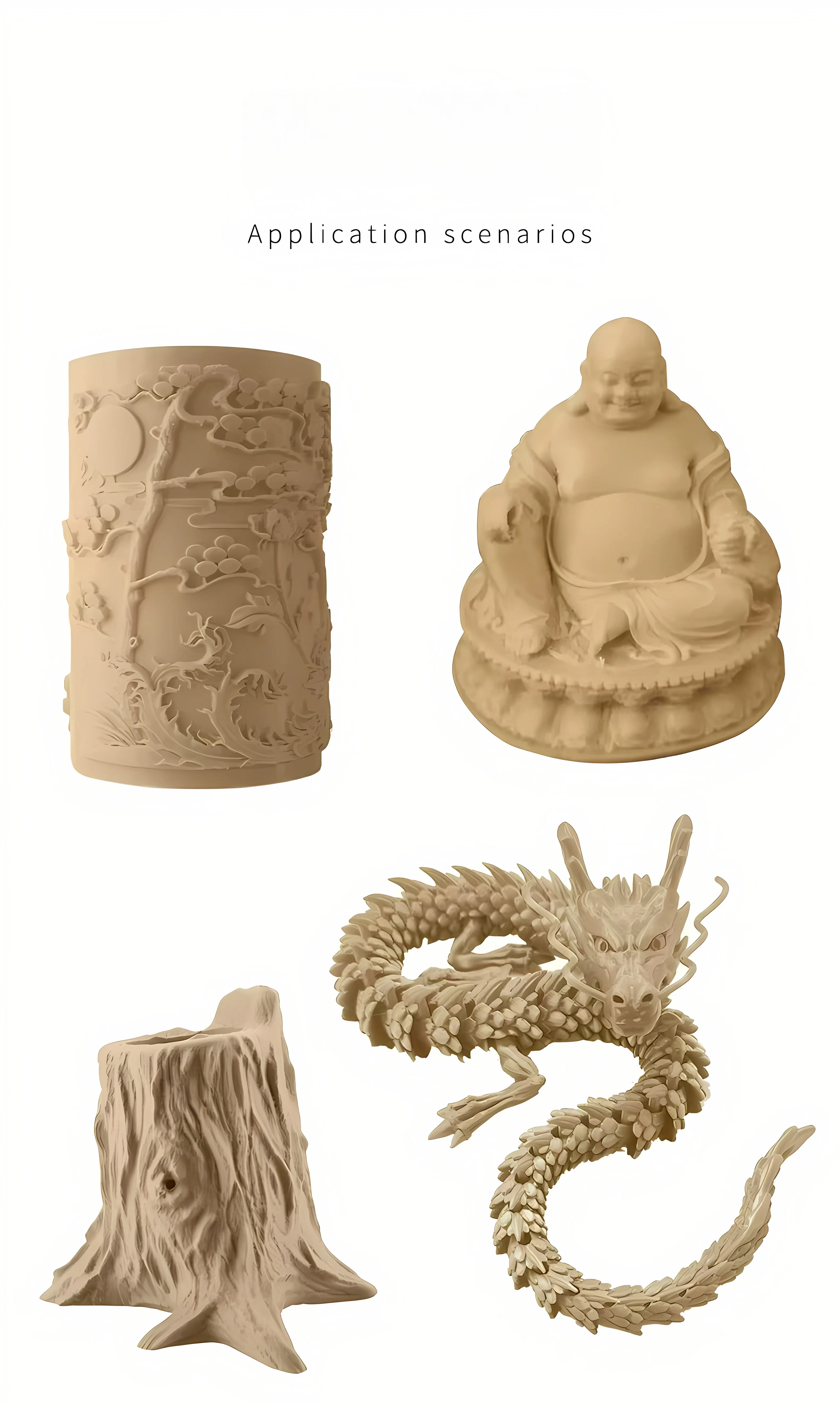 PLA 목재 필라멘트 1.75mm 1KG 고정밀 표면 변형 없음, 건축 모형, 모래 테이블, 건축 구조물 디스플레이용