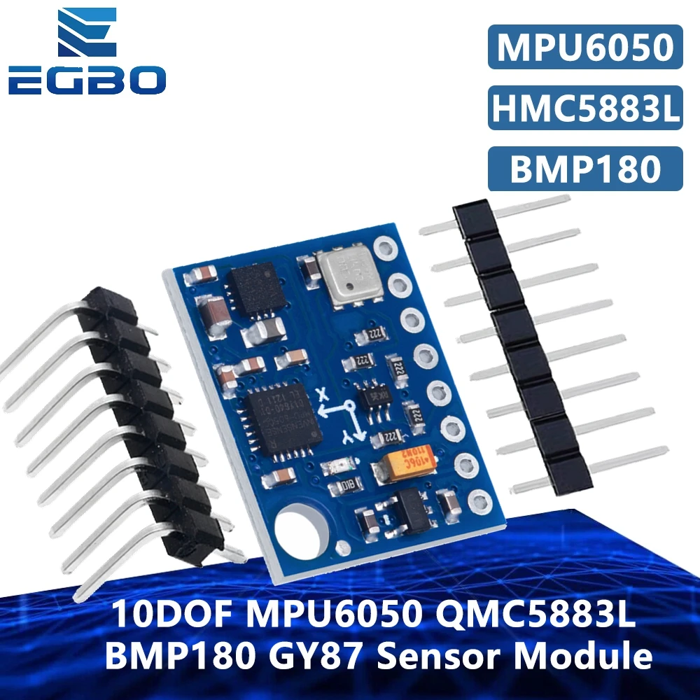 GY-87-10DOF-Module-MPU6050-QMC5883L-BMP180-GY87-Sensor-Module-GY-87-For ...