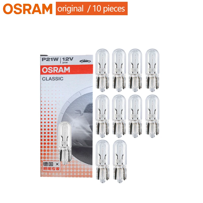 OSRAM T5 2721 12V 1.2W W2 * 4.6d 오리지널 라인 계기 표시등, 자동차 표준 램프, OEM 할로겐 전구, 10 개