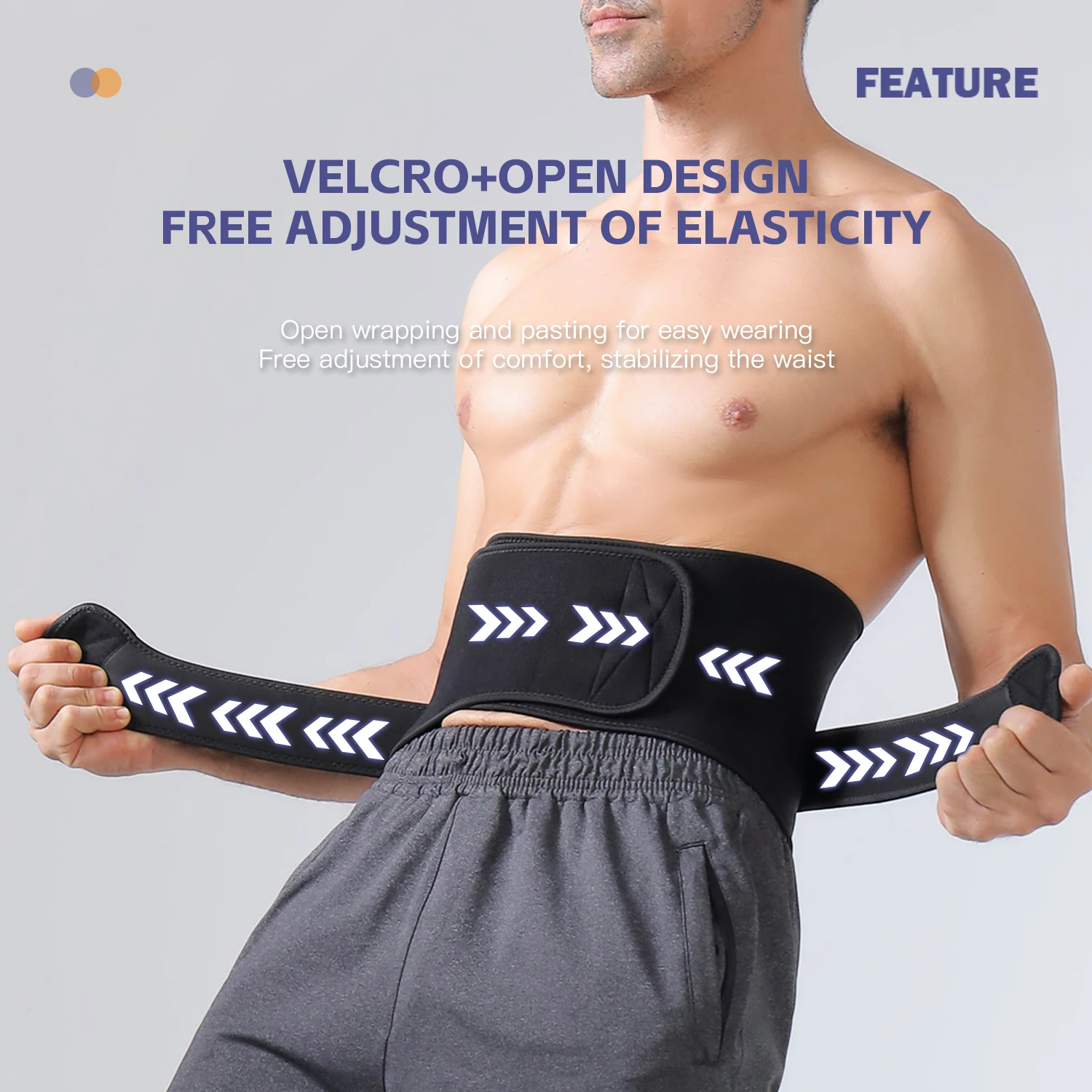 1Pcs Fitness Waist Protection 5 Support Rods Dual Strap Design For Bi-Directional Compression Sports Waist Protection
