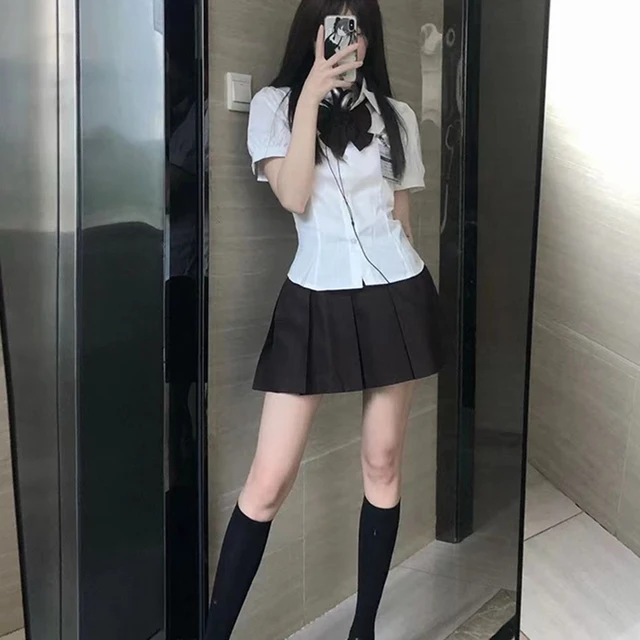 White Sweet Shirt Women Korean Fashion Preppy Style Jk Bandage Short Sleeve Shirt Ladies Summer Y2K Slim Elegant Bow Tops New - Image 5