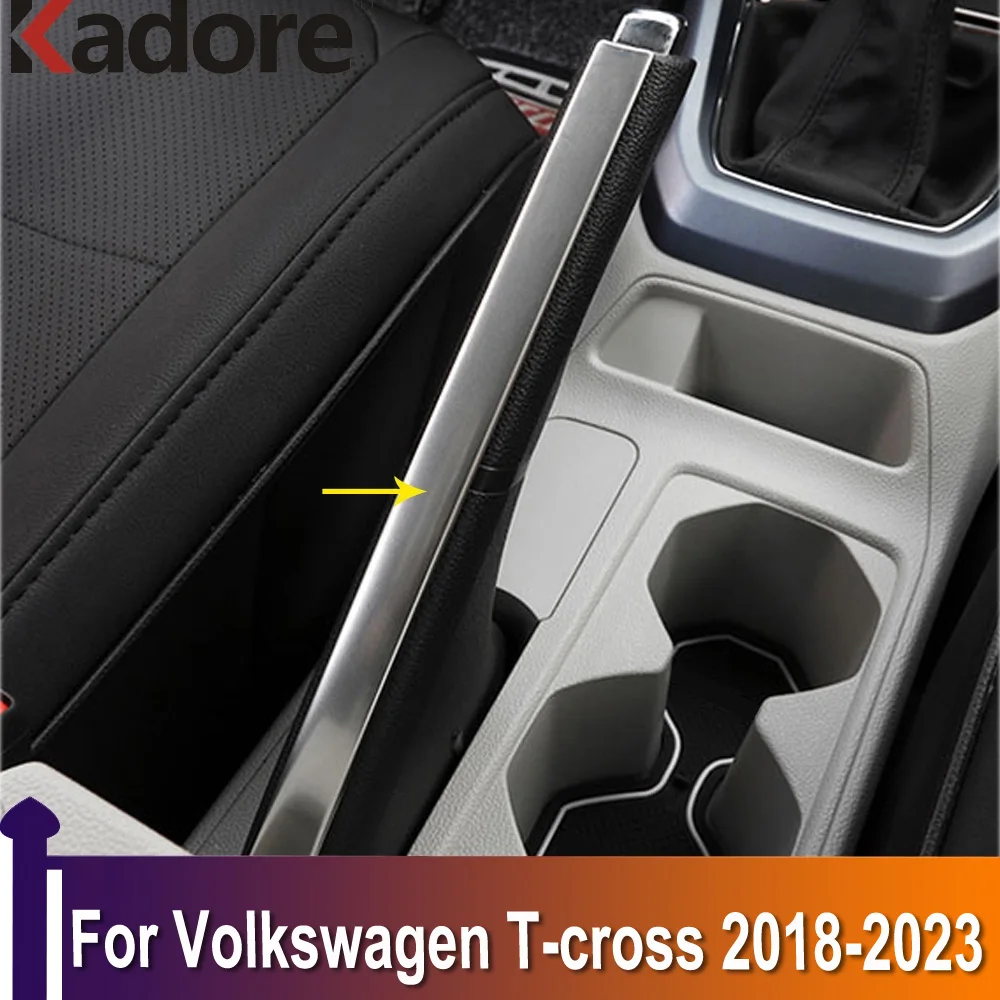 Per Volkswagen Vw T-Cross Tcross 2018 2019 2020 2021 2022 2023 Strisce Di Parcheggio Freno A Mano Copertura Trim Accessori Adesivi Per Auto