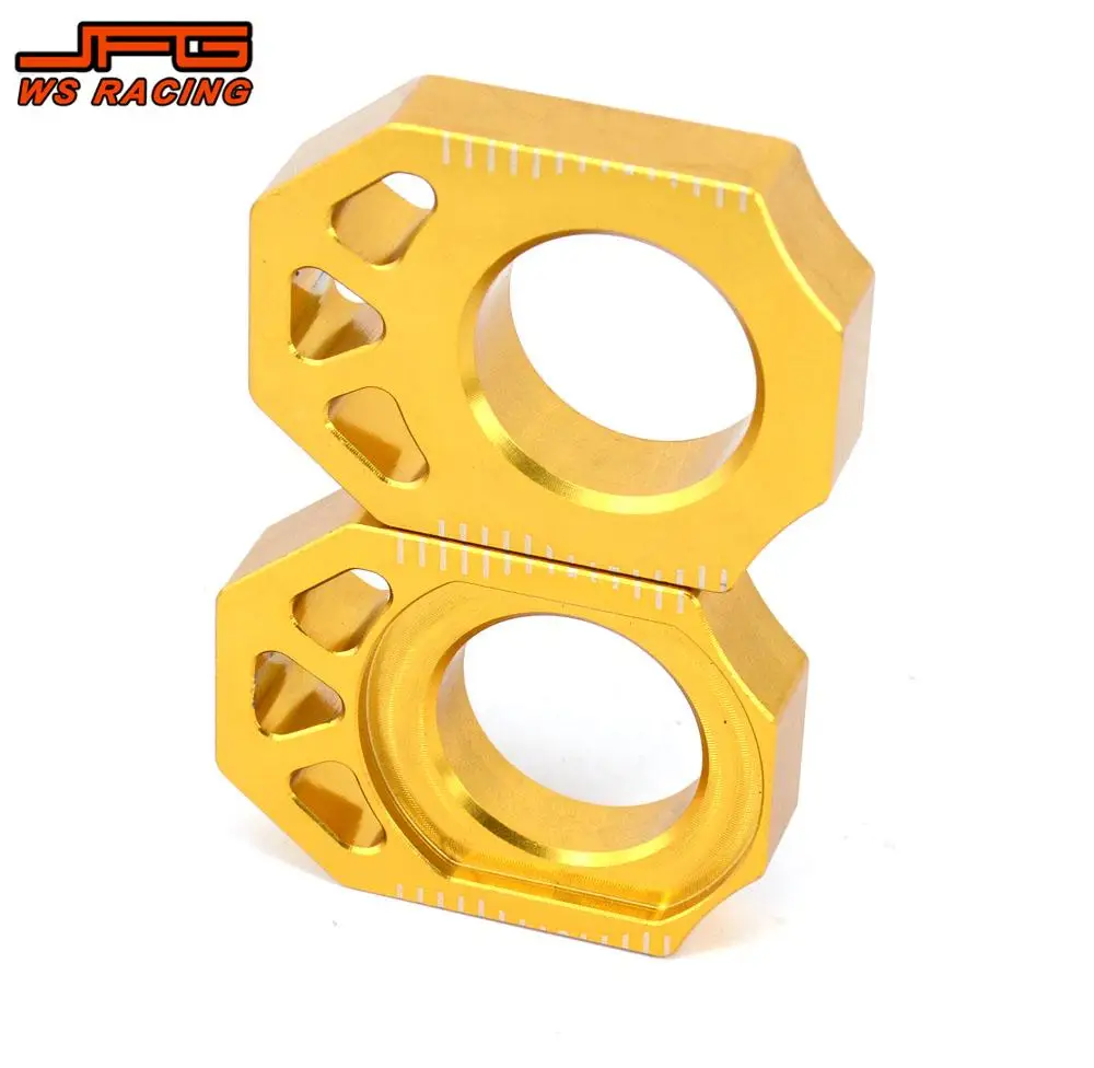 CNC 리어 체인 조절기 액슬 블록, 스즈키 RMZ250 RMZ 250 2004-2019 RMZ450 RMX450Z 더트 피트 자전거 부품, 오토바이 액세서리