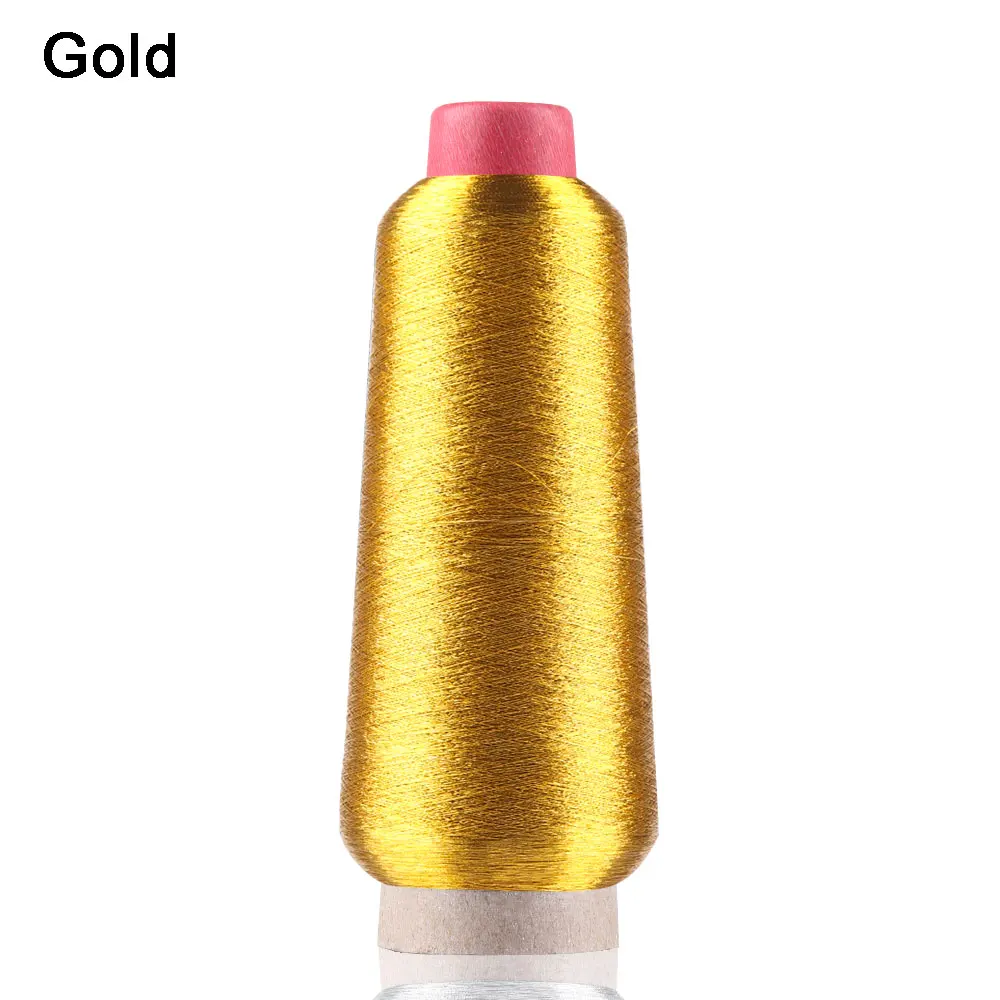 Luxurious Metallic Gold & Silver Embroidery Threads - 3000M High-Quality Sewing and Cross-Stitch Yarn